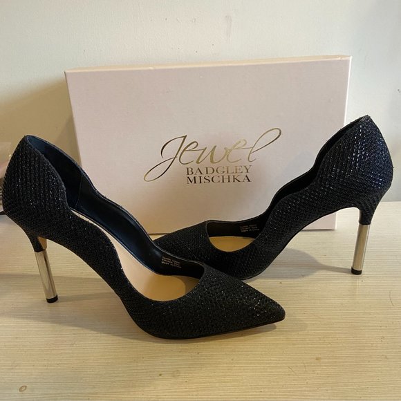 Badgley Mischka Jewel Black Heels